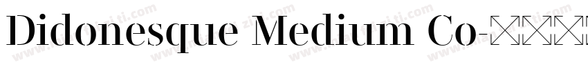 Didonesque Medium Co字体转换